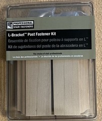 L-Bracket Post Fastener Kit 3-1/4″ Hemlock UBS Zinc Plated Unfinished