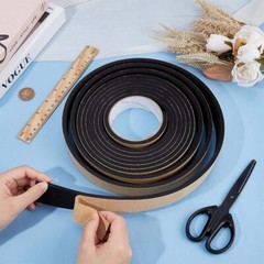 Self Adhesive Backed Foam Sponge Strip Roll Sheet Tape Sticky Seal EPDM 10m/Roll