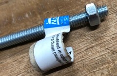 New National Eye Bolt, Zinc, 1/4 x 4-In. Set of 3 #N221-127.