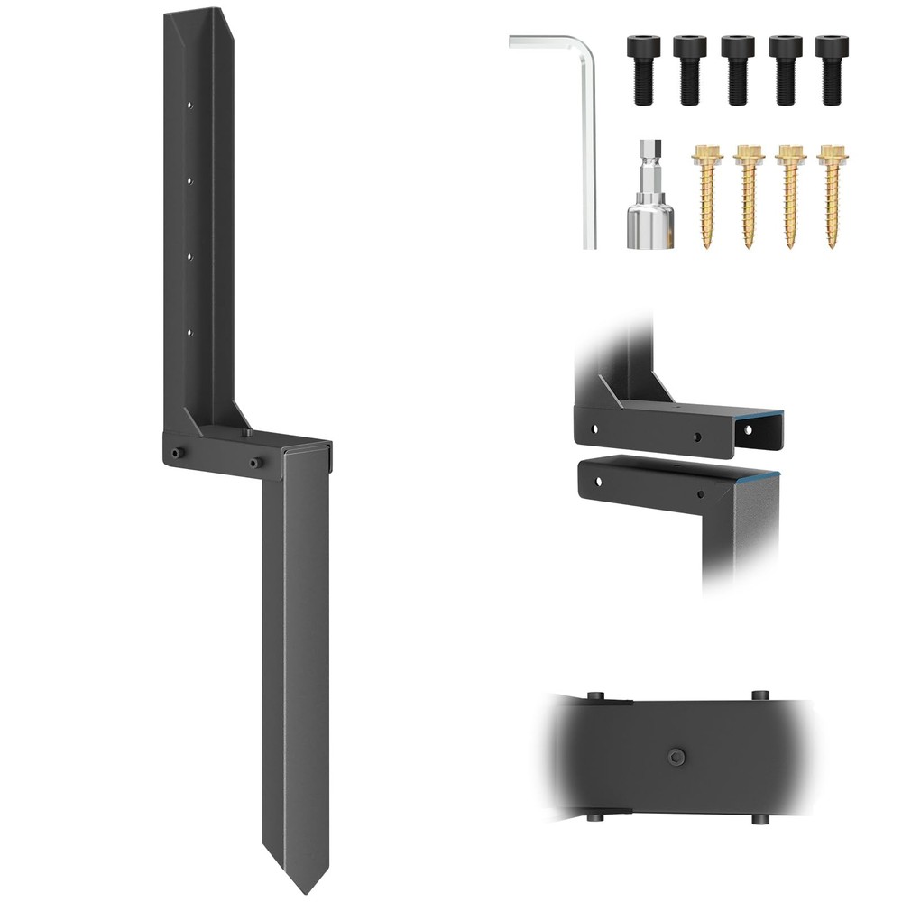 Fence Post Repair Kit 1 Pack, 8mm Double-Layer Thickened Fence Post Anchor & …