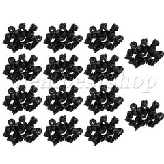 280 x Black Industrial M6 Flange Nylon Insert Lock Nuts 0.55×0.35inch