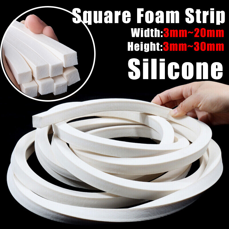 Rubber Sealing Strips Silicone Sponge Seal Strips Square Foamed Rubber Gaskets