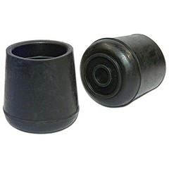 Leg Tip, Black Rubber, 1.5-In., 2-Pk. – F32098TV