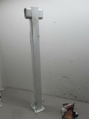 REGAL ALUMINUM LINE POST FOR 36″ PORCH OR STAIR RAILING, WHITE 2-1/4″ X 2-1/4″
