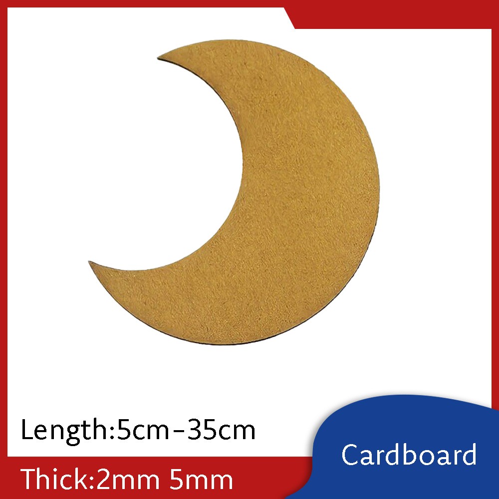 Moon-shaped Cardboard for Shaping DIY Hand Crafts / Children’s Drawings