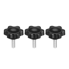 Clamping Handle Gripandles Screw Knobs Star Knob M4 × 16mm Male Thread 3pcs