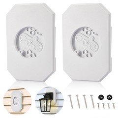 2 Pack Vinyl Siding Mounting Blocks, 8141DBL Outdoor Light Mounting Block wit…