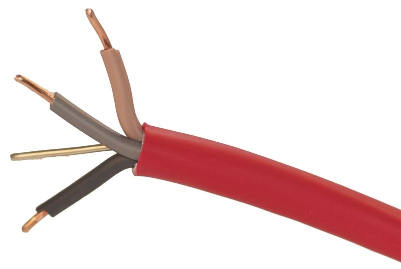 Red 2.5mm 3 Core & Earth Brown Black Grey Fireproof Power Fire Cable