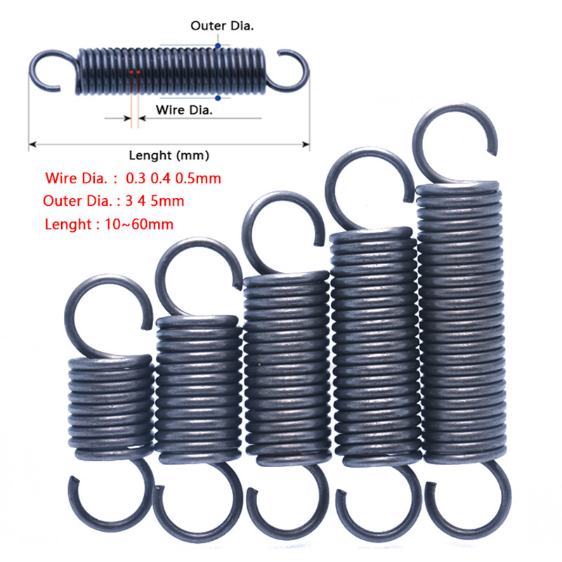 Expansion Spring Tension Extension Expanding Extending Springs Wire Dia 0.3mm