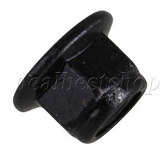 280 x Black Industrial M6 Flange Nylon Insert Lock Nuts 0.55×0.35inch