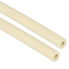 Foam insulation tube 3mm ID x 6mm OD for cover, 2pcs beige