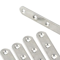 Stainless Steel Repair Plate Flat Straight Fixing Mending Corner Brace Brackets