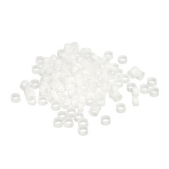 Silicone Rubber Bands Rings 200pcs Non-slip 3/8″ Flat White for Books, Art