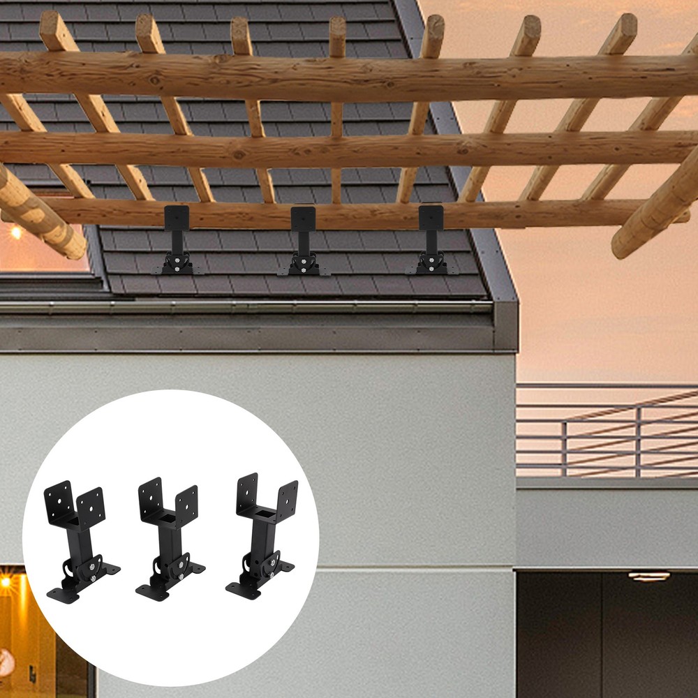 High-class Iron Roof Beam Bracket 180°adjustable Heavy Duty Roof Riser Brackets