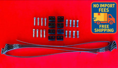 8 Pack Dry Concrete Anchors Tie Down Kit with Straps & Slotted Lag Bolts