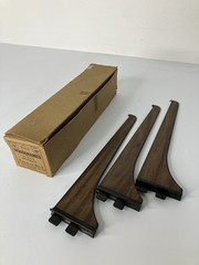 Vintage Aluminum Metal Shelf Brackets Woodgrained 10″ #711-1 BOX 10 +3 ~ NOS