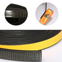 Neoprene Self Adhesive Backed Foam Sponge Strip Flat/Half Round Sticky Seal EPDM