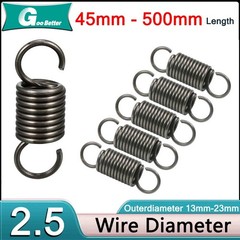 Expansion Springs Extension Tension Spring Wire Dia 2.5mm,OD 13-23mm,L=45-500mm