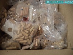 QTY=5 LBS: MIXED Lot of Wood Dowel Pins Many Types and Styles