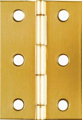 Broad Hinge, Brass, 2-1/2 x 1-3/4 In., 2-Pk. – N211-391