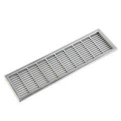 Bathroom Doors Ventilation Grille Air Vent Enclose Spaces Silver / Black