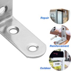 Lot Heavy Duty L Shaped Corner Brace Right Angle Bracket With Screws 40mm x 40mm