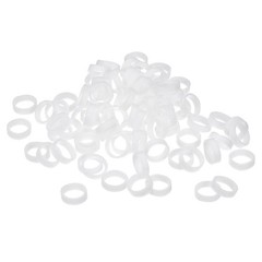 100pcs Silicone Rubber Bands Rings Non-slip 10mm Dia 1mm Thick 3mm Width