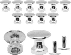 12 Pcs Mini knobs for Jewelry Box, Small Drawer Knobs 11.5*10.5mm, Silver
