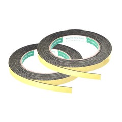 2Pcs 10mm Wide 1mm Thick 5M Foam Seal Tape Weather Strip for Craft