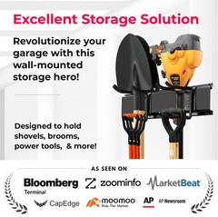 Tidyme Garage Wall Organizer 48 Heavy-Duty Tool Storage Rack Adjustable