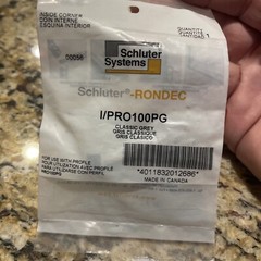 3-Schluter RONDEC – Schluter-RONDEC I/PRO100PG Inside Corner Grey