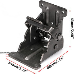Foldable Bracket, Self-Lock Hinge Hardware with Screws Lock Extension Support fo