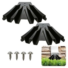 2-Pack Gutter Downspout Diverter Extension Disperser Fits 3×4 Rain Gutter