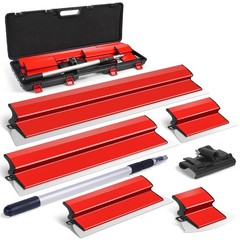 Skimming Blade Set Stainless Steel Drywall Extension Handle Storage Case Tools