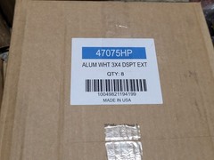 Amerimax 3X4 White Aluminum DSPT Ext. 8 Pieces