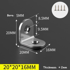Stainless Angle Code Right Angle/Flat Straight L Shape Corner Brace Mend Bracket