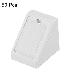 20 x20 x17.5mm 2 Holes Plastic Corner Braces Angle Brackets White 50 Pcs.