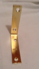 Lot Of 4 NEW Brass Plated 3 1/2″ inch Corner Brace ~ US Seller