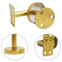 Gold Handrail Bannister Support Stair Rail Bracket Balustrade Wall Mounted
