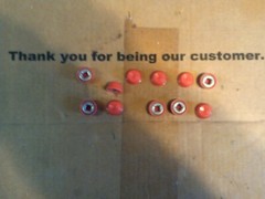 11 Of Hillman Part # 59035 Red 5/16 Push nut