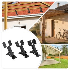 3PCS Roof Beam Brackets Roof Standpipe Bracket Kit Roof Beam Bracket Kit 0-180°