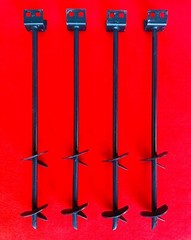 Mobile Home Parts Anchors Tie Downs. One 4 Pack of Augers 30″