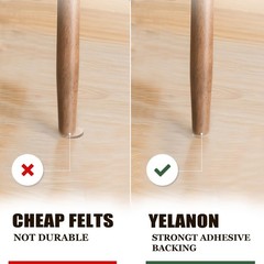 Yelanon Felt Furniture Pads For Hardwood Floors -216 Pcs Premium Felt Pads For
