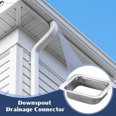 VYH 2″ x 3″ Rain Gutter Downspout Drop Outlet Aluminum K Style (4 Pack) 2 x 3
