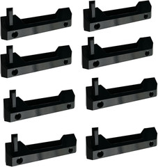 8Pcs Mounting Ft Toughbuilt Stacktech Plate Brackets Cleats Compatible Black