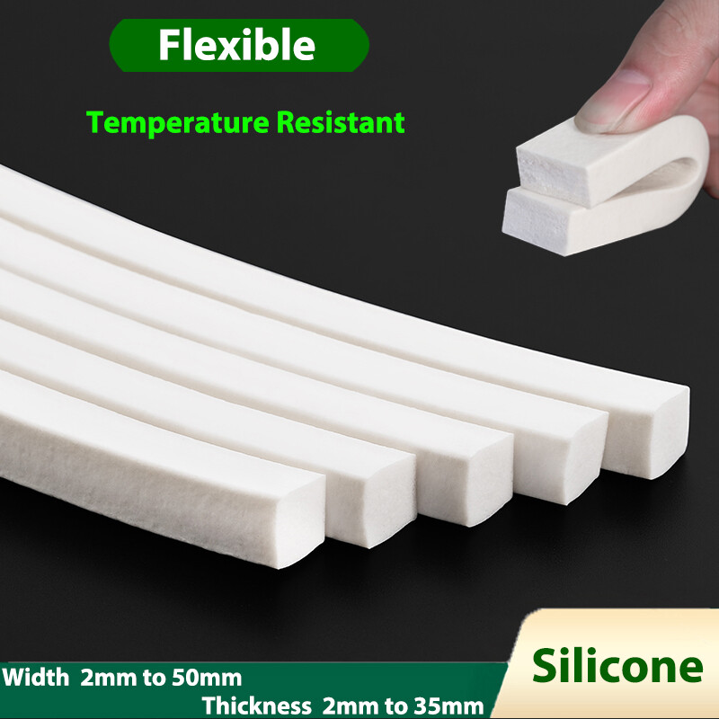 White Silicone Sponge Square Strip eva Antifreeze Closed Cell Seal Foam Strips