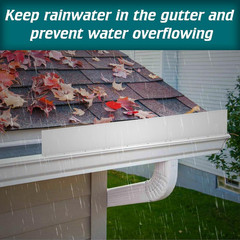 8 Pack Gutter Valley Splash Guards,Rainwater Roof Rain Diverter Downspout Gutter