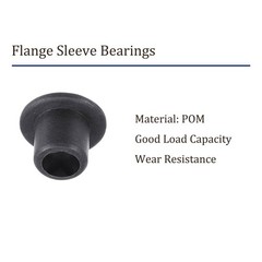 Kozelo 4pcs Flanged Sleeve Bearing 3mm x 4.5mm x 5mm POM Oilless Bushing for…