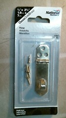 National Hardware N211-896 Hasp, 3/4″ x 2-3/4″, Bright Brass, FREE SHIPPING