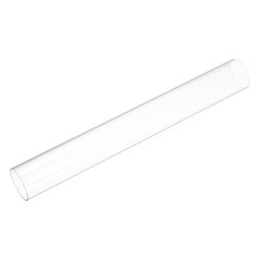 2pcs Clear Rigid Tubing 37.6mm ID 40mm OD x 1Ft(305mm) Round Plastic PC Tube